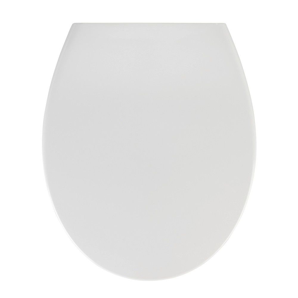 Bílé WC sedátko se snadným zavíráním Wenko Samos, 44,5 x 37,5 cm - Bonami.cz