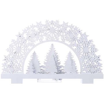 Emos ZY1958 LED vánoční stojánek stromky 2xAA | 1,28W | IP20 | 11 žárovek - teplá bílá, časovač - Dekolamp s.r.o.