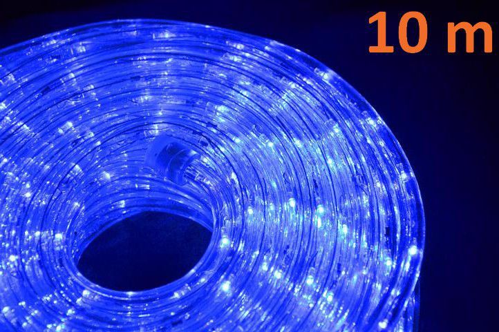 Nexos LED světelný kabel 10 m - modrá, 240 diod - Kokiskashop.cz