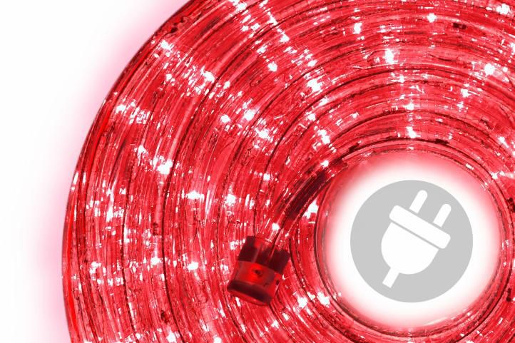 Nexos LED světelný kabel 20 m - červená, 480 diod - Kokiskashop.cz