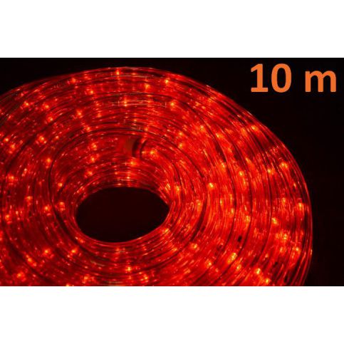 OEM D00824 LED světelný kabel 10 m - červená, 240 diod - T-zboží.cz