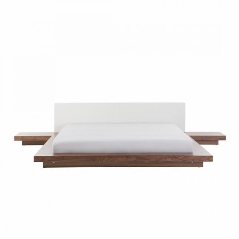 Dřevěná japonská postel světle hnědá 180x200 cm ZEN - Beliani.cz