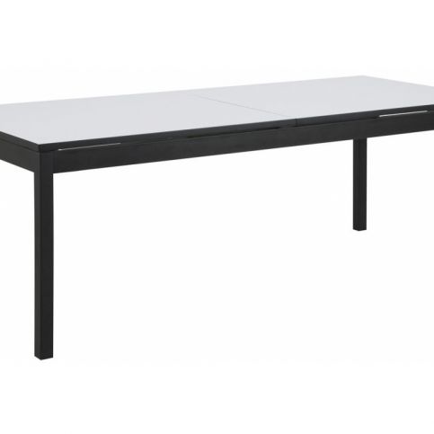 Rozkládací jídelní stůl Manila 215/315x90 cm, bílá/černá SCHDNH000016834 SCANDI - Designovynabytek.cz