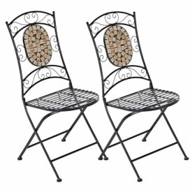 Velký Košík: Zahradní židle Kemo s mozaikou, sada 2 ks