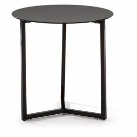 Bonami.cz: Černý odkládací stolek La Forma Marae, ⌀ 50 cm