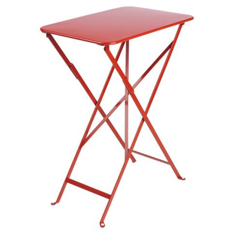 Červený zahradní stolek Fermob Bistro, 37 x 57 cm - Bonami.cz