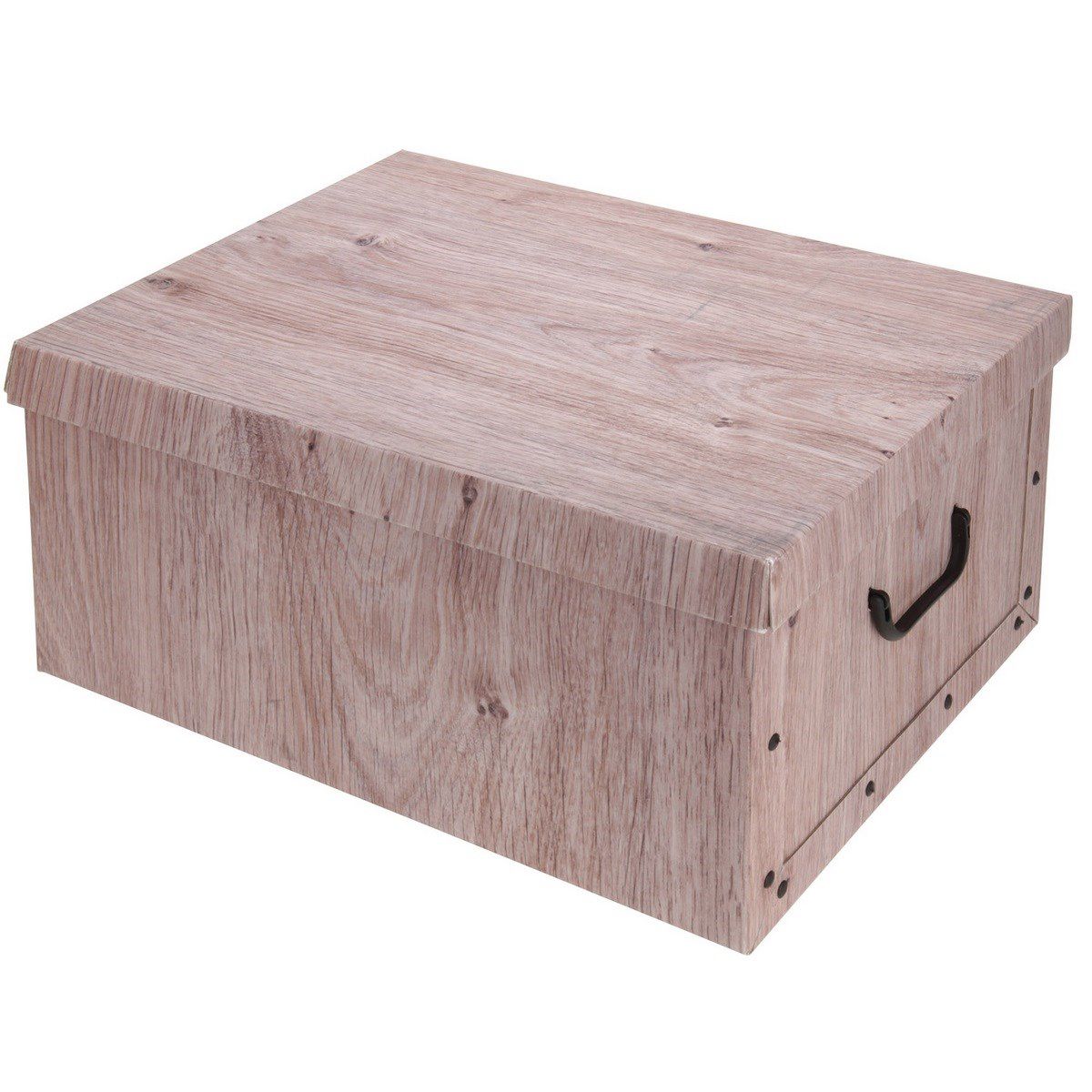Úložný box s víkem Wood, přírodní - 4home.cz