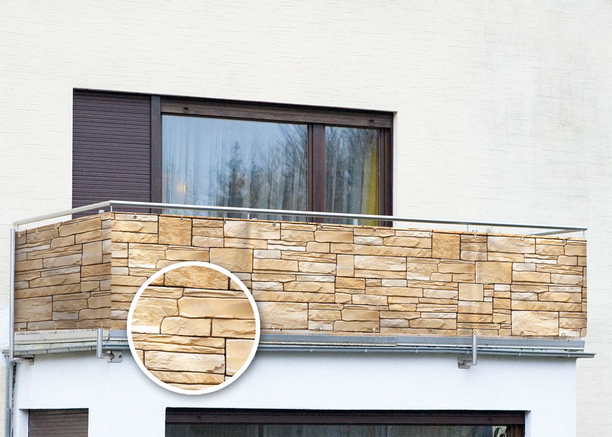 WENKO Zástěna na balkon Zeď - Velký Košík