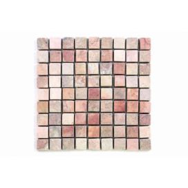 Divero Garth Mramorová mozaika - červená obklady 1ks - 30 x 30 cm