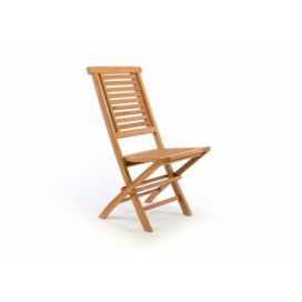 Divero Hantown Skládací zahradní židle - týkové dřevo