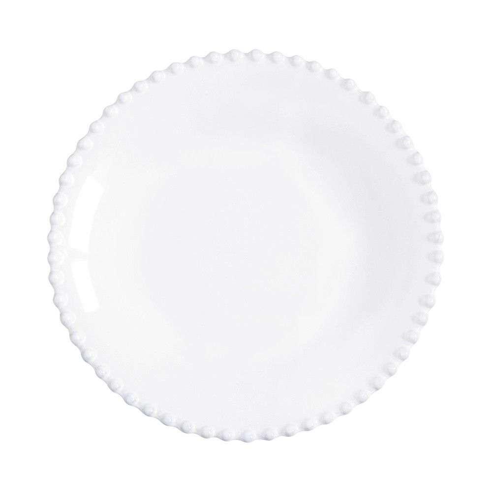 Bílý kameninový talíř na polévku Costa Nova Pearl, ⌀ 24 cm - Bonami.cz