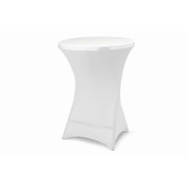Garthen Potah pro vysoký stůl - elastický, bílá 80 x 80 x 110 cm