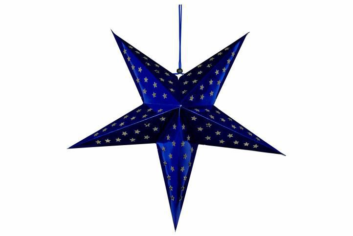 Nexos Vánoční dekorace - hvězda s časovačem 60 cm - 10 LED, modrá - Bonami.cz