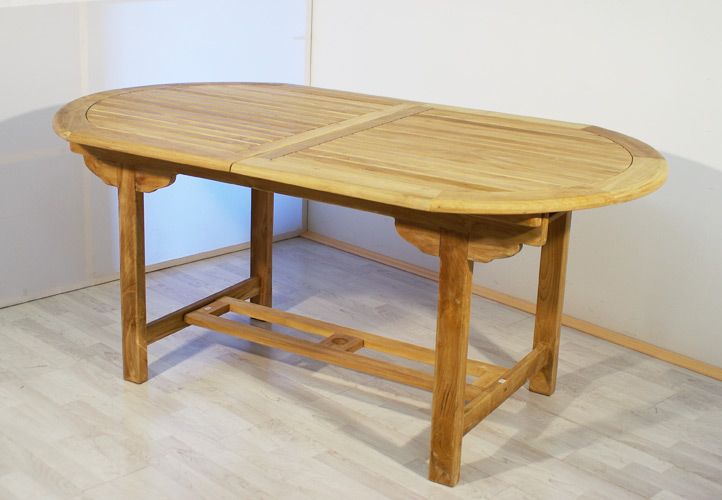 Garthen Rozšiřitelný zahradní stůl z týkového dřeva , 170 - 230 cm - Kokiskashop.cz