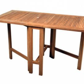 Divero Zahradní skládací stůl z teakového dřeva