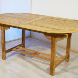 Garthen Rozšiřitelný zahradní stůl z týkového dřeva , 170 - 230 cm