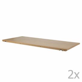 Scandi Dubová deska pro rozkládací jídelní stůl Maryt 45 x 102 cm