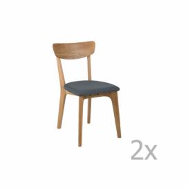 Scandi Šedá dubová jídelní židle Costa