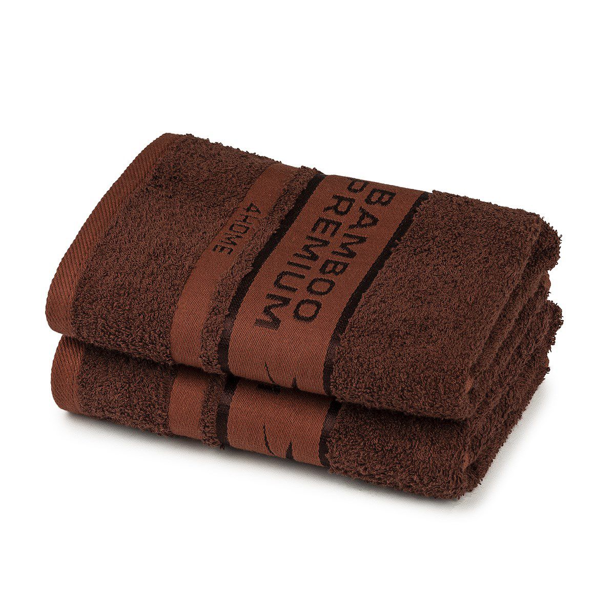 4Home Bamboo Premium ručník tmavě hnědá, 50 x 100 cm, sada 2 ks - 4home.cz