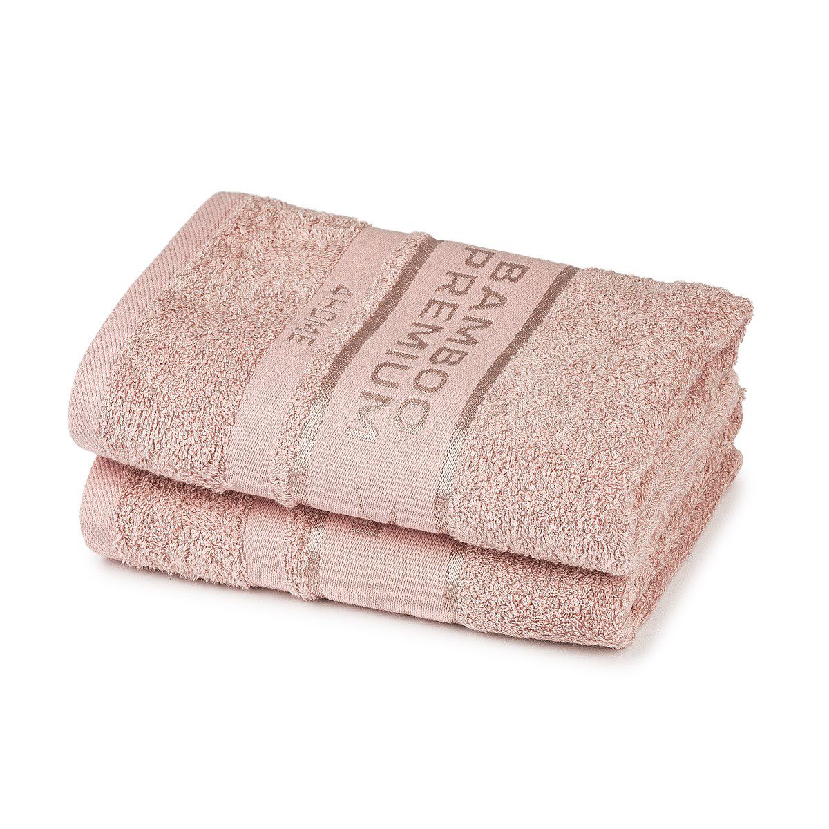 4Home Bamboo Premium ručník růžová, 50 x 100 cm, sada 2 ks - 4home.cz