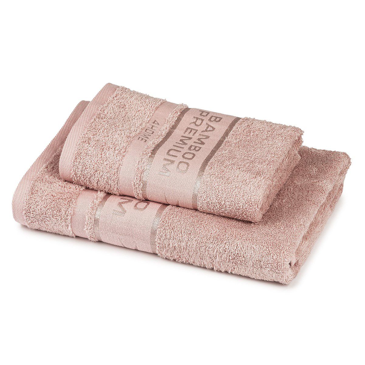 4Home Sada Bamboo Premium osuška a ručník růžová, 70 x 140 cm, 50 x 100 cm - 4home.cz