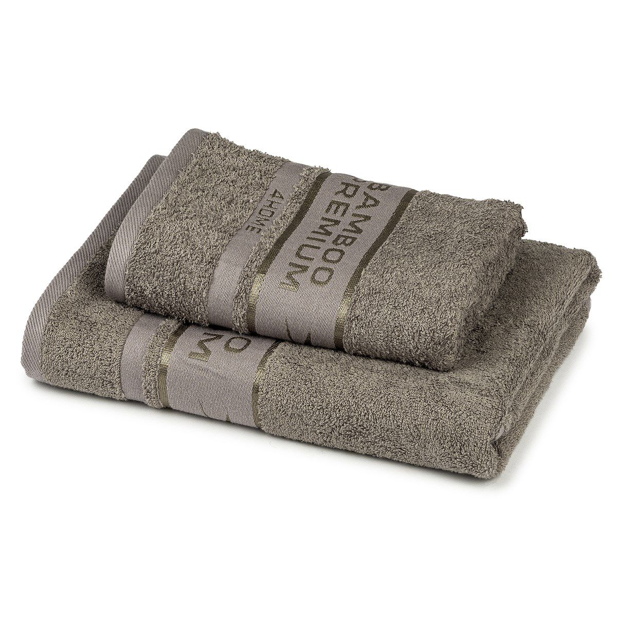 4Home Sada Bamboo Premium osuška a ručník šedá, 70 x 140 cm, 50 x 100 cm - 4home.cz