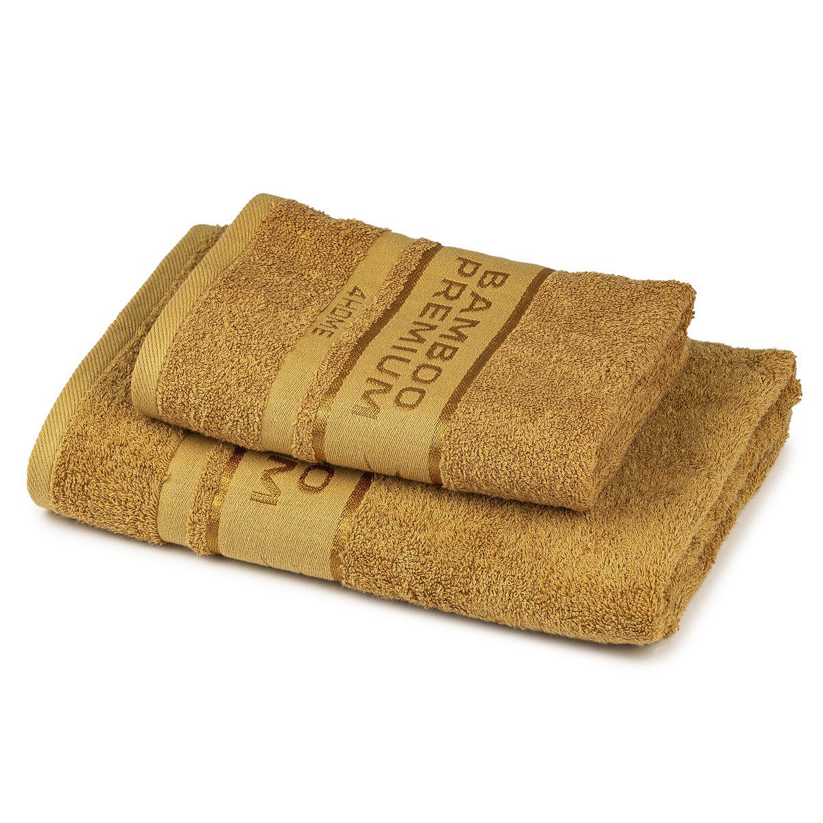 4Home Sada Bamboo Premium osuška a ručník svetlo hnedá, 70 x 140 cm, 50 x 100 cm - 4home.cz
