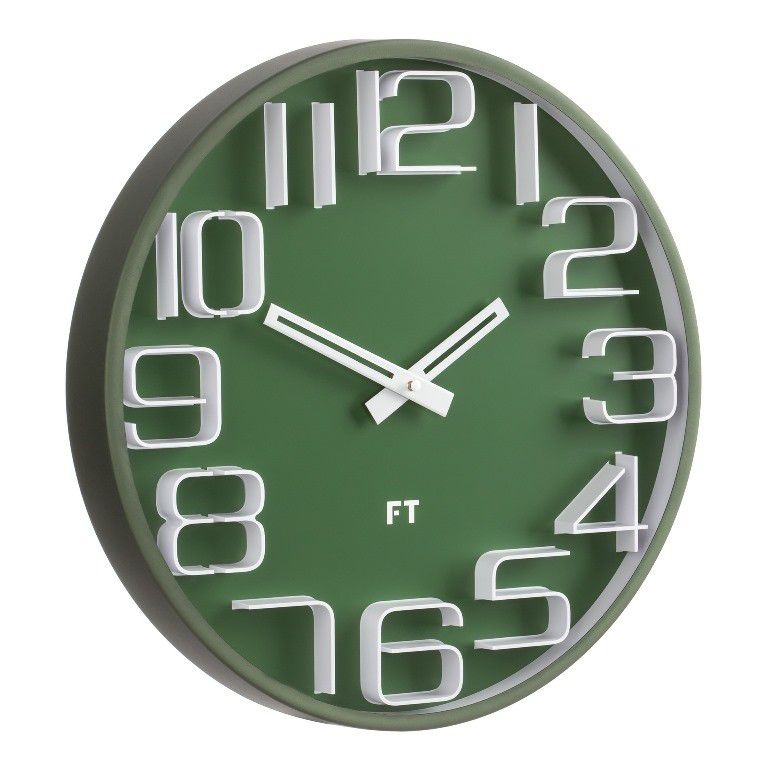 Designové nástěnné hodiny Future Time FT8010GR Numbers 30cm - 4home.cz