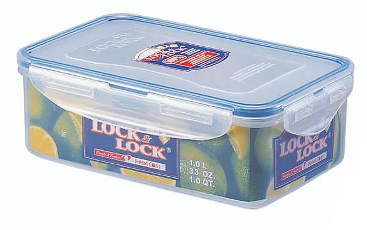 LOCKNLOCK Dóza na potraviny LOCK, objem 1 l, 12, 8 x 19, 5 x 6, 7 cm - Kitos.cz