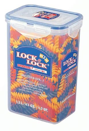 LOCKNLOCK Dóza na potraviny LOCK, objem 1, 3 l, 12, 9 x 18, 5 x 9, 7 cm - Kitos.cz