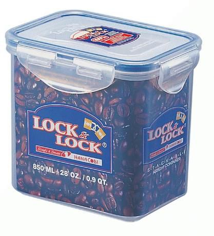 LOCKNLOCK Dóza na potraviny LOCK, objem 850 ml, 9, 4 x 12, 8 x 11, 6 cm - Kitos.cz