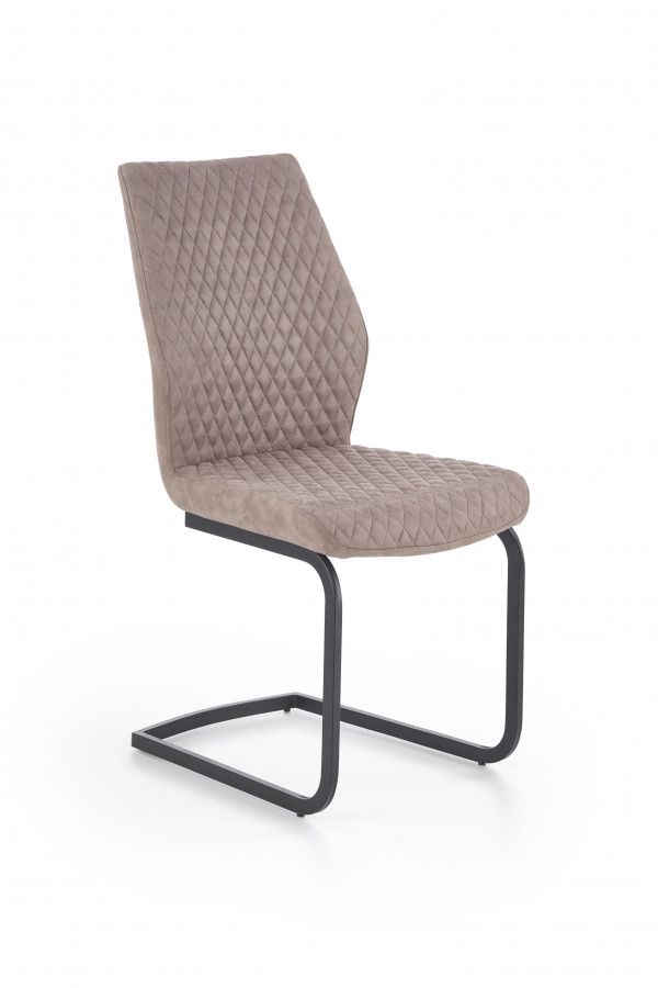 Halmar Jídelní židle K272, tmavě béžová DALLAS/eko kůže - ATAN Nábytek