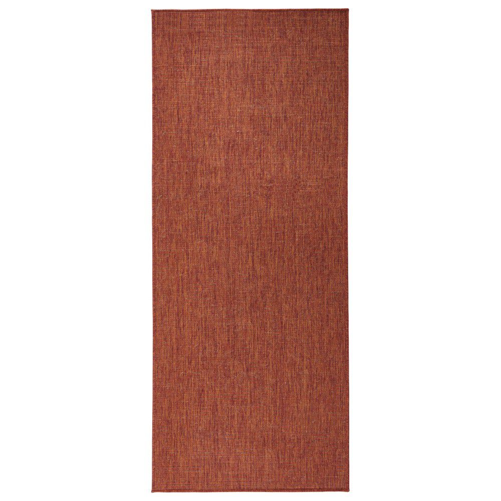 Cihlově červený venkovní koberec NORTHRUGS Miami, 80 x 150 cm - Bonami.cz