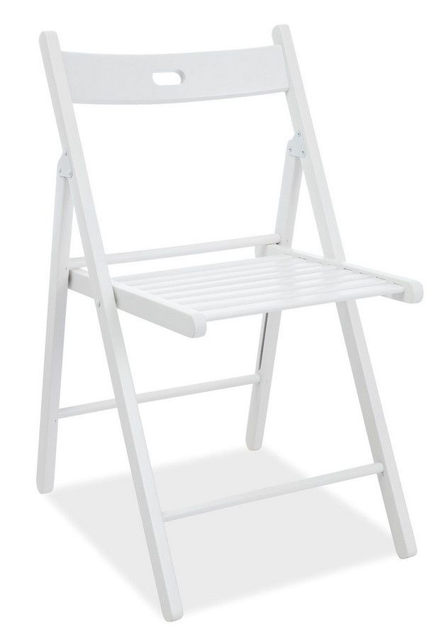 Casarredo Dřevěná skládací židle SMART II bílá - ATAN Nábytek