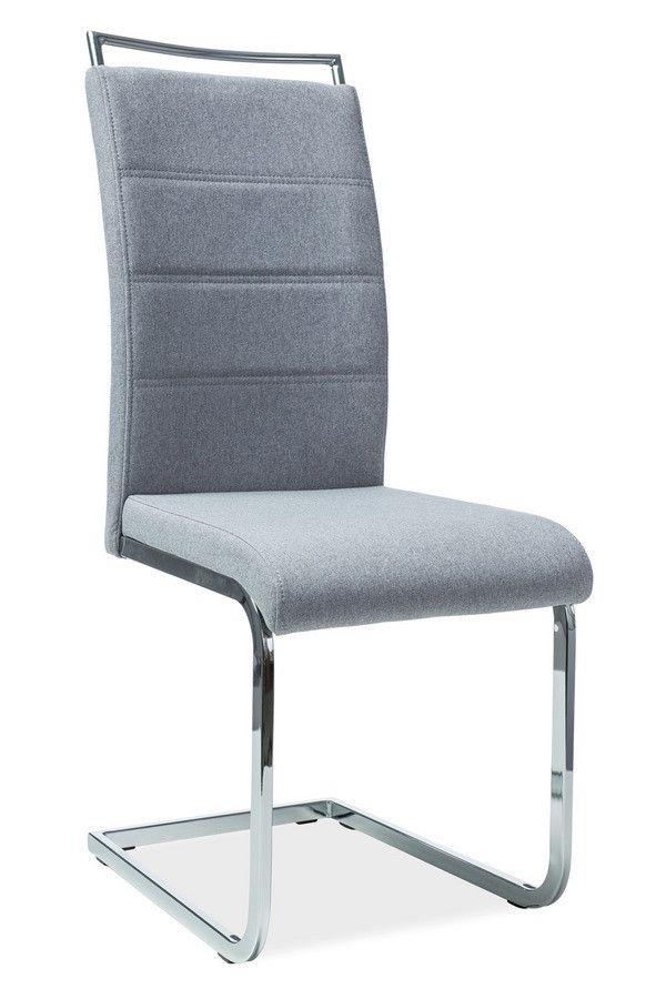 Casarredo Jídelní čalouněná židle H-441 šedá látka - ATAN Nábytek