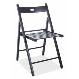 Casarredo Dřevěná skládací židle SMART II černá