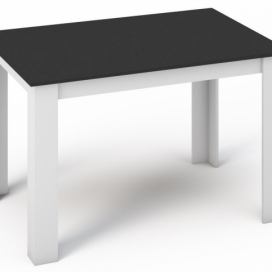 Casarredo Jídelní stůl MANGA 120x80 bílá/černá