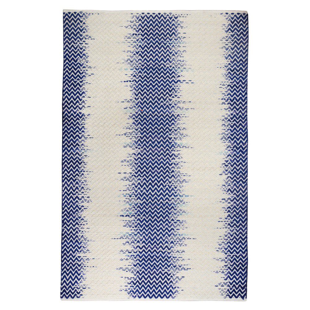 Ručně vyráběný koberec The Rug Republic Fentom Ivory Blue, 160 x 230 cm - Bonami.cz