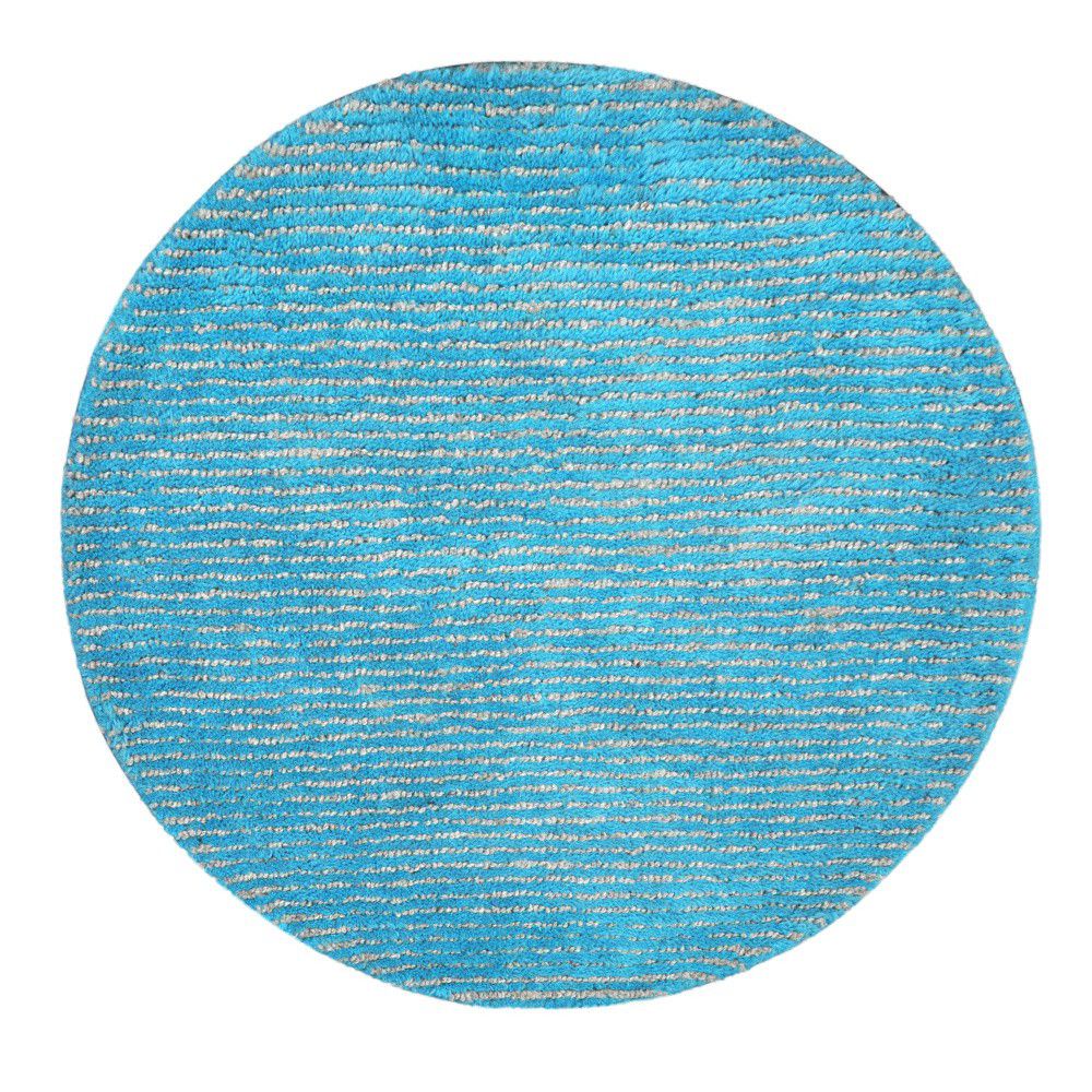Ručně vyráběný koberec The Rug Republic Modeno Aqua, ⌀ 70 cm - Bonami.cz
