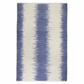 Ručně vyráběný koberec The Rug Republic Fentom Ivory Blue, 160 x 230 cm
