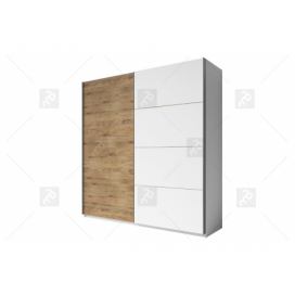 Skříň s posuvnými dveřmi Galaxy 19 270 cm Bílý / Dub beaufort