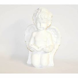 PROHOME - Anděl bílý klečící s knihou