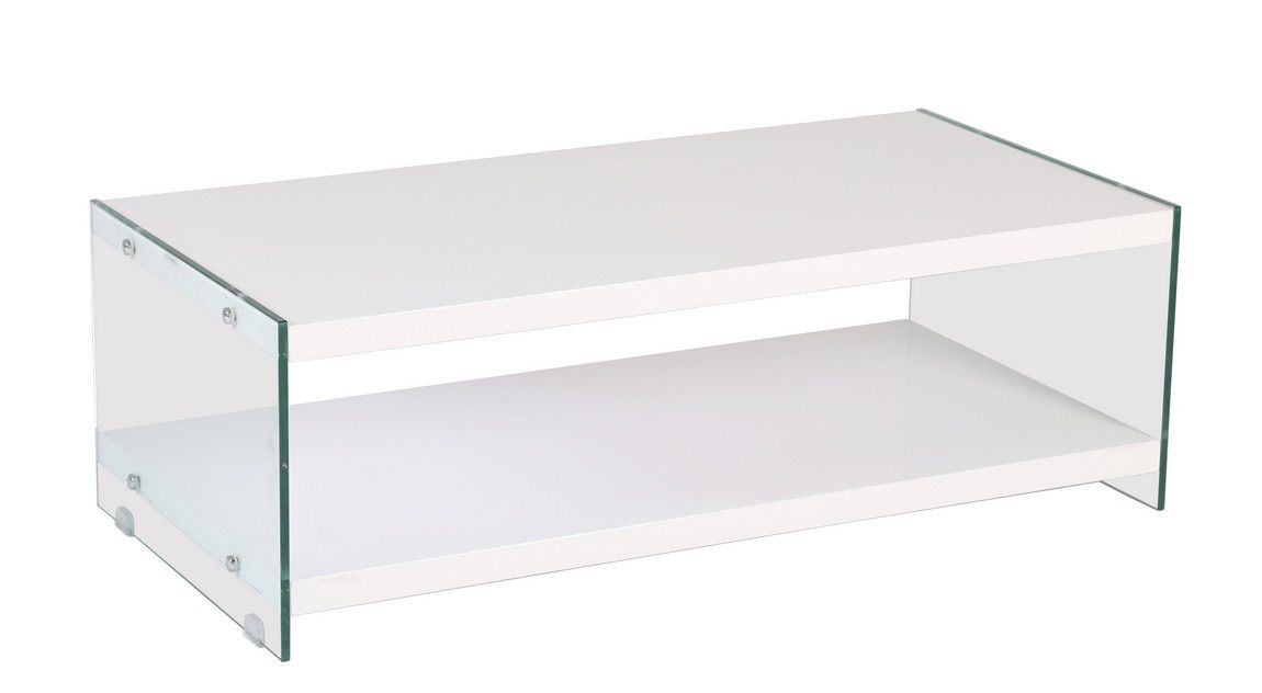 Casarredo Konferenční stolek BIBIONE-771 bílá/sklo - ATAN Nábytek