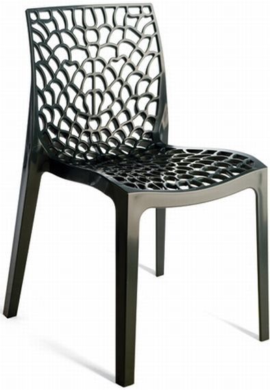 Stima Zahradní židle Gruvyer 2 Polypropylen antracite - černá - ATAN Nábytek