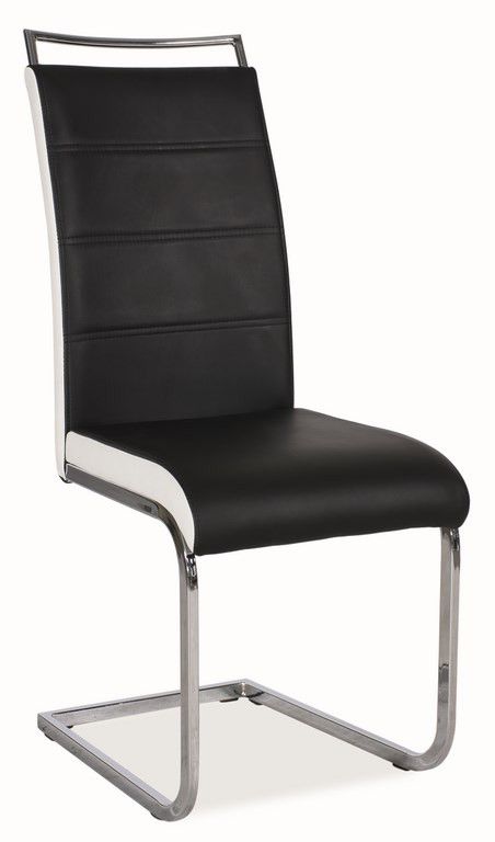 Casarredo Jídelní čalouněná židle H-441 černá/bílá - ATAN Nábytek