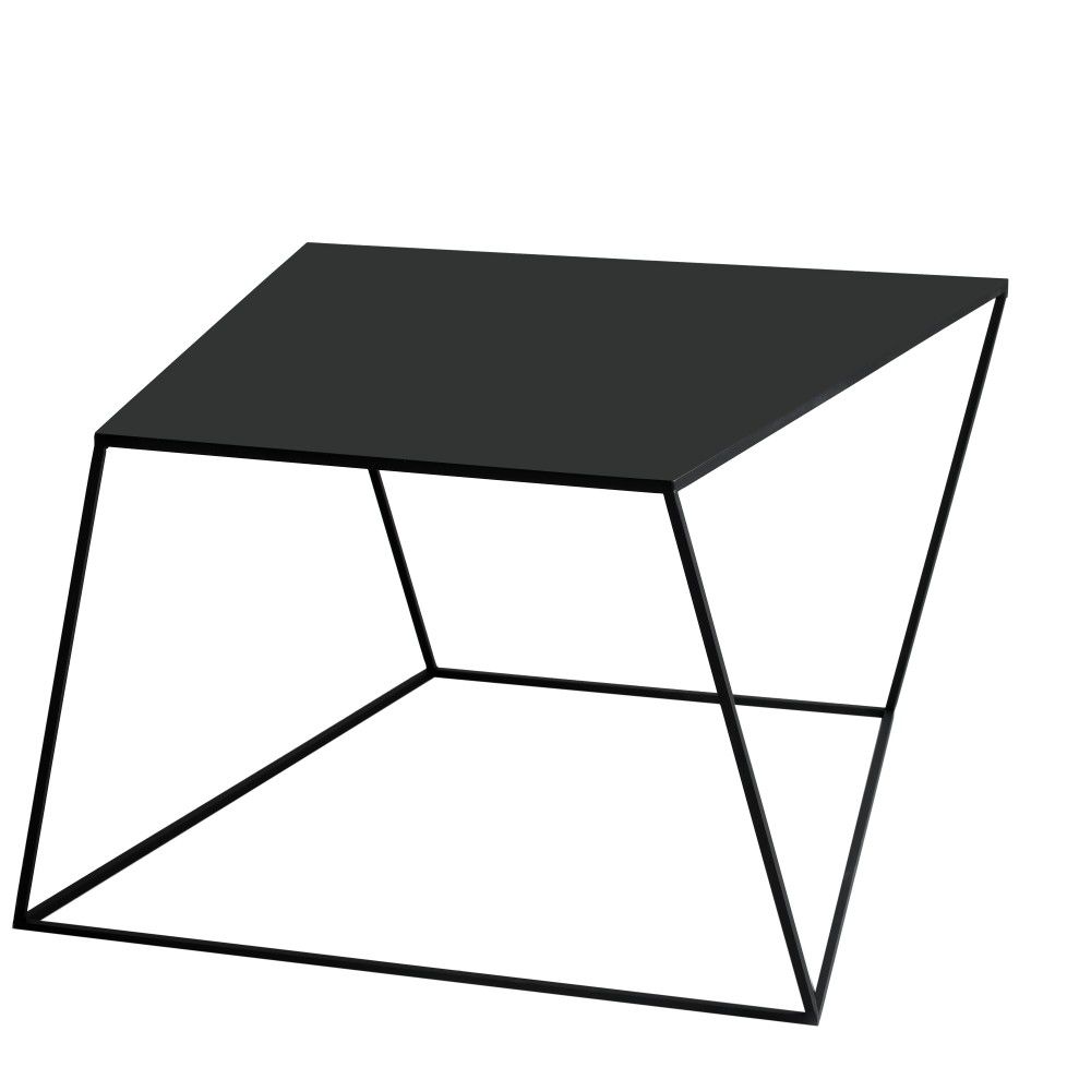 Nordic Design Černý kovový konferenční stolek Nara 80x80 cm - Designovynabytek.cz