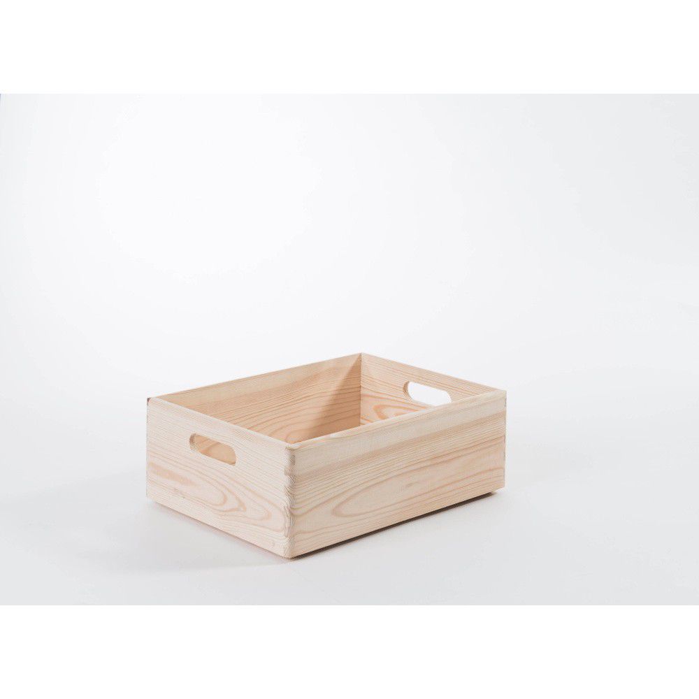 Úložný box z borovicového dřeva Compactor Custom, 40 x 30 x 14 cm - Bonami.cz