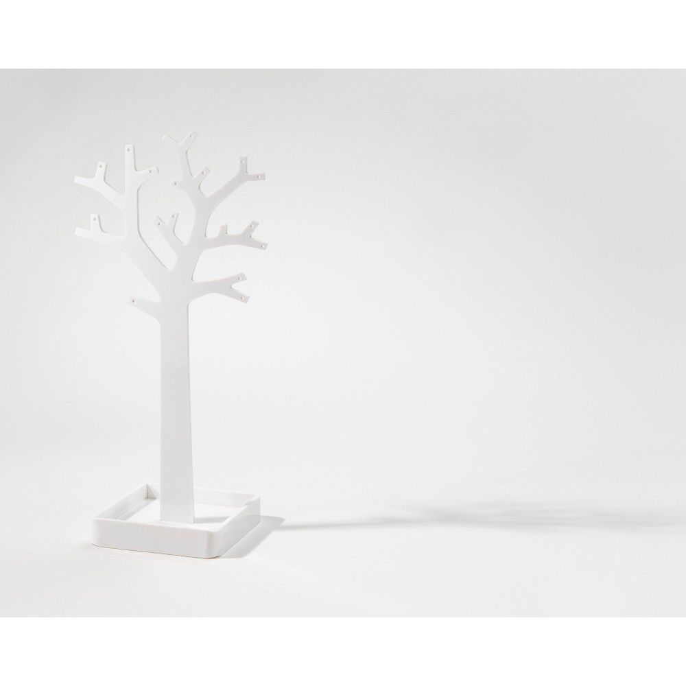 Stojan na šperky ve tvaru stromu Compactor – bílý plast - 4home.cz