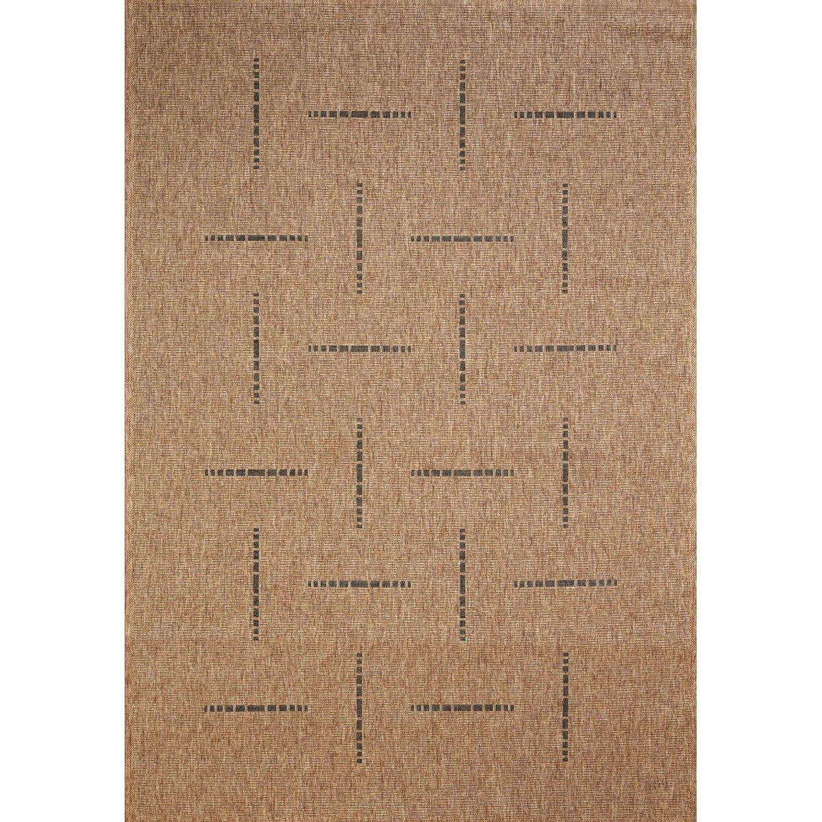 Devos koberce Kusový koberec FLOORLUX Coffee/Black 20008 – na ven i na doma - 160x230 cm - 4home.cz