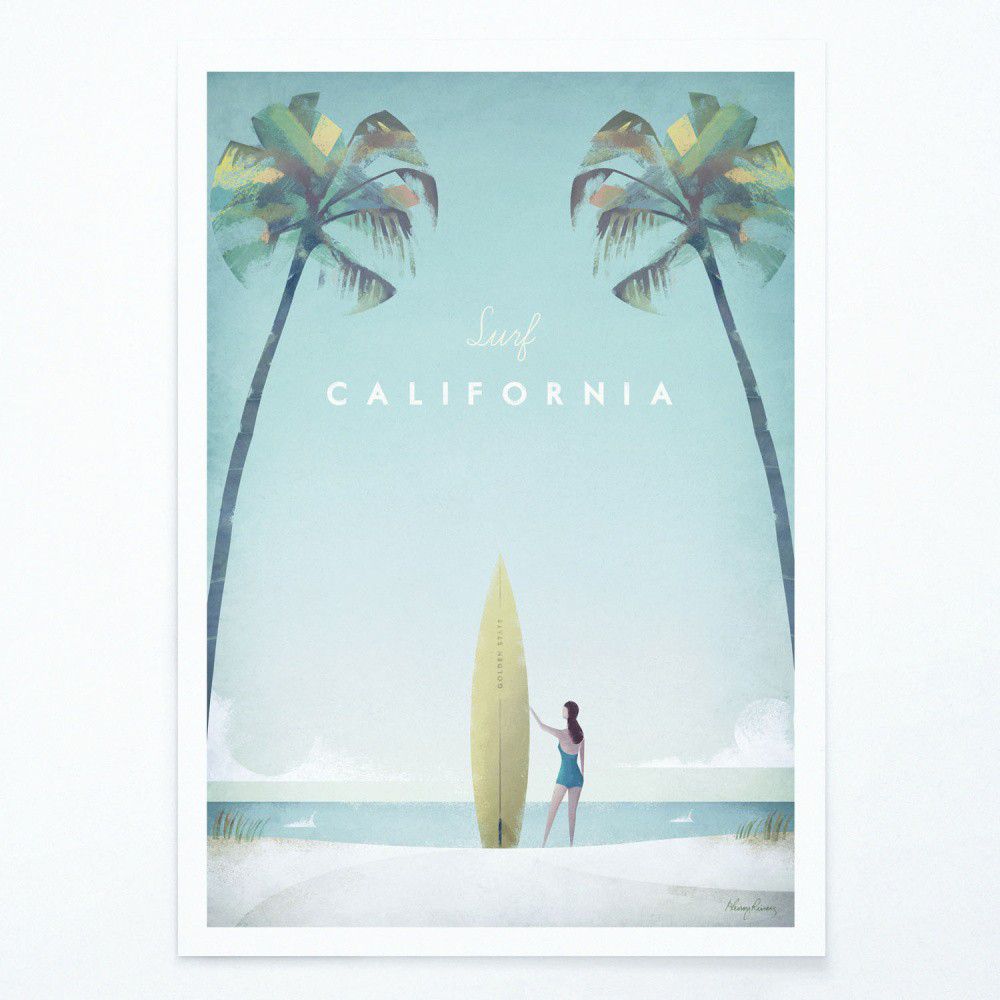 Plakát Travelposter California, 30 x 40 cm - Bonami.cz